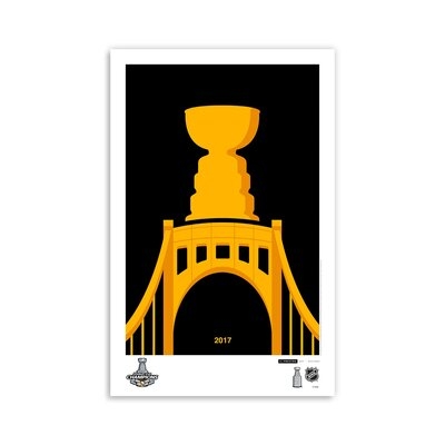 Minimalist 2017 NHL Stanley Cup By S. Preston Pittsburgh Penguins - Image 0