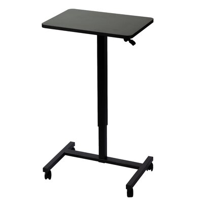 Pneumatic Adjustable Height 28" X 19" Laptop Desk Laptop Table Bedside Sofaside Standing Office Table Classroom Office Home Lectern Podium Black - Image 0