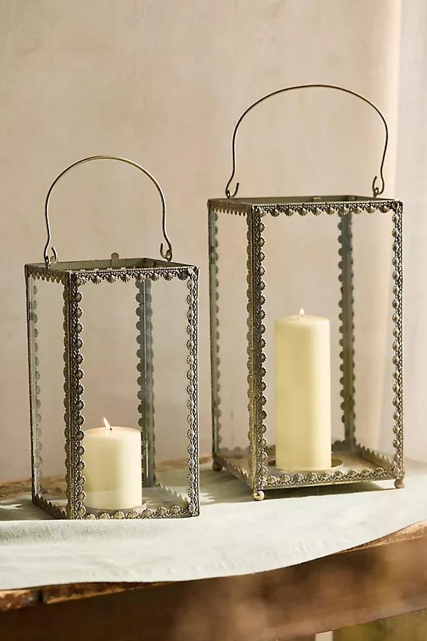 Antique Scalloped Lantern - Image 0