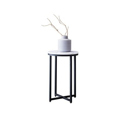 Modern End Table With Cross Legs - Image 0