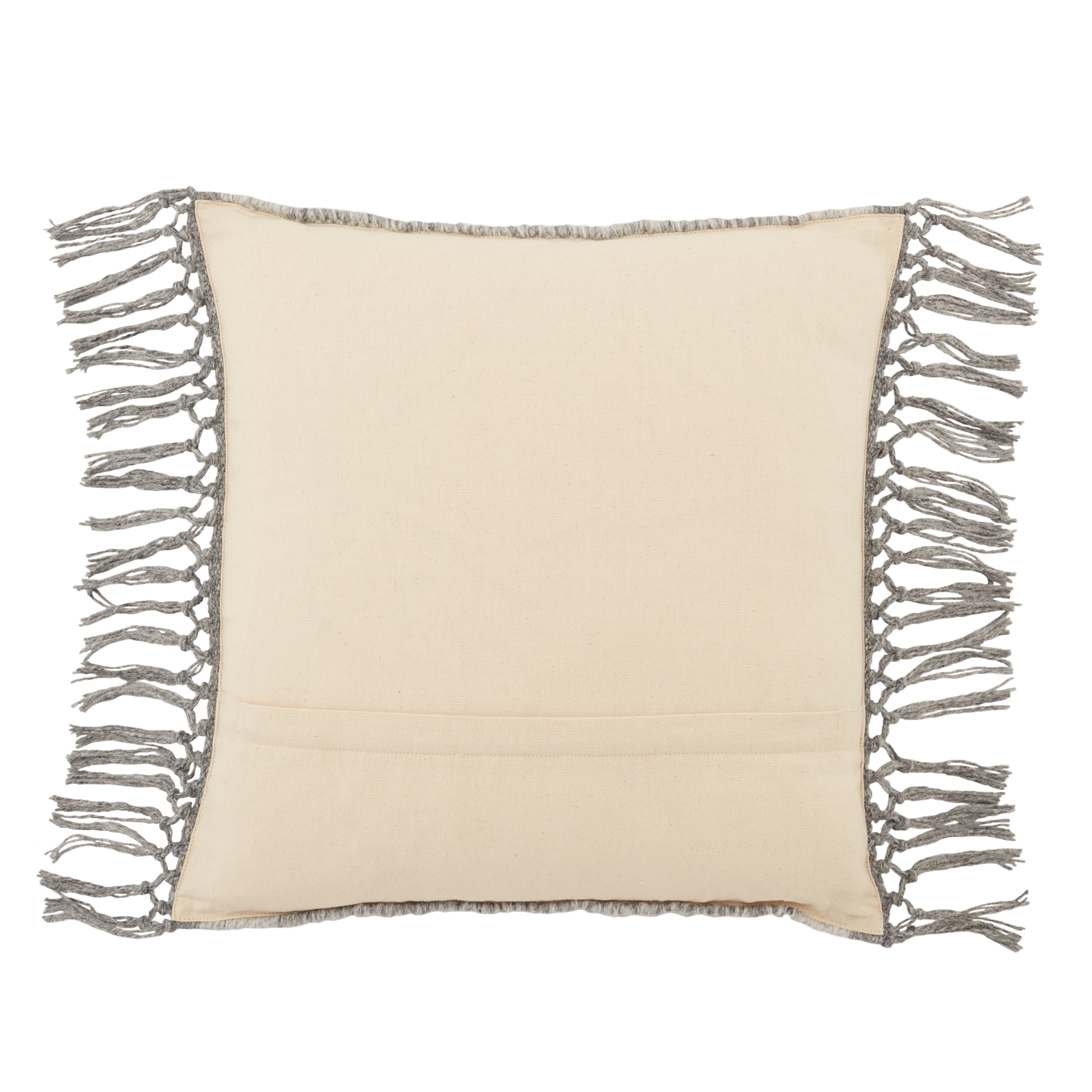 Design (US) Gray 18"X18" Pillow I-O - Image 1
