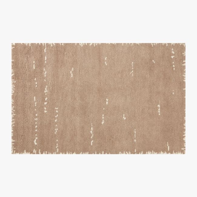 Marrin Hand-Knotted Sand New Zealand Wool Area Rug 5'x8' - Image 0