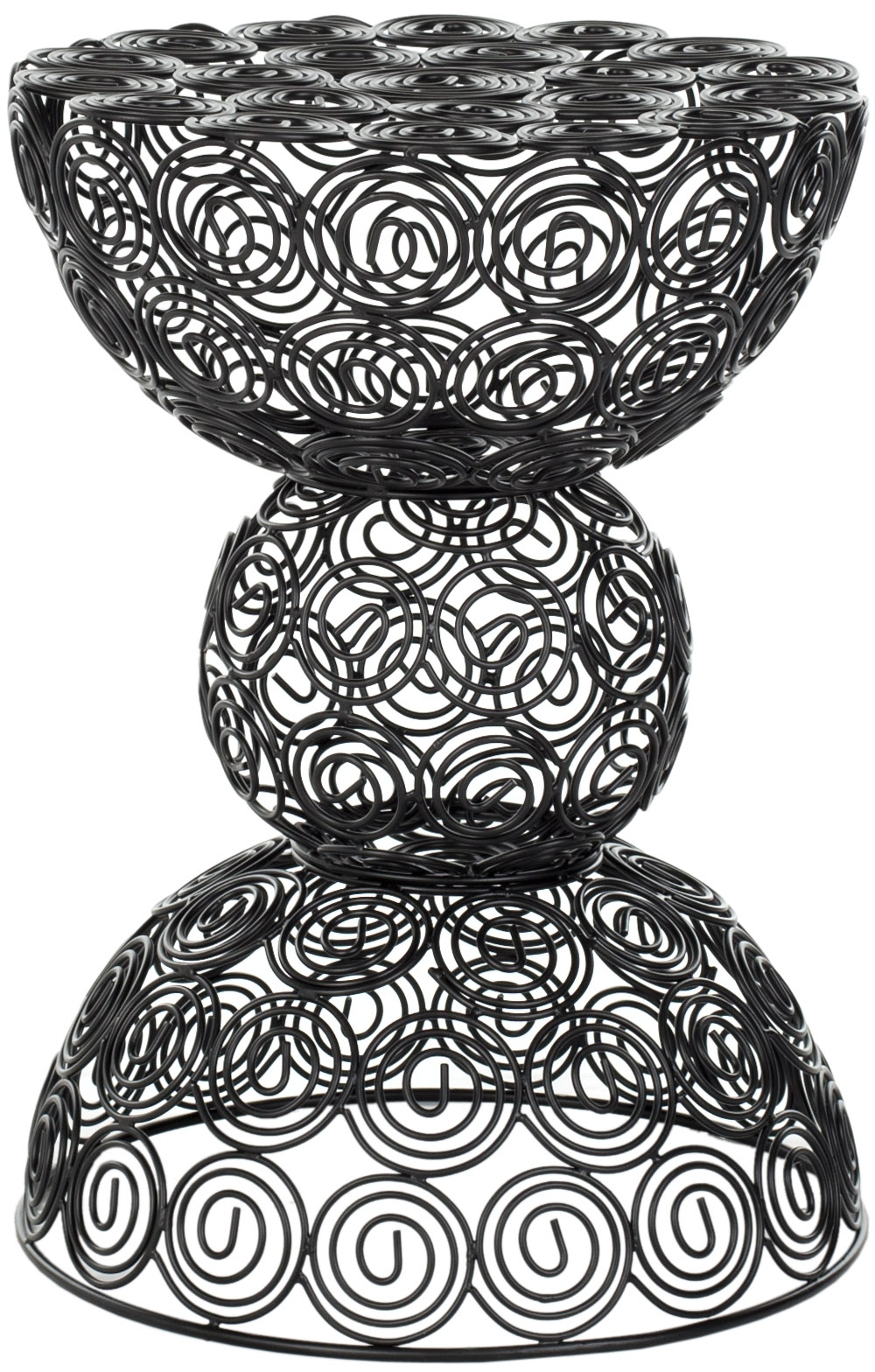 Leila Iron Wire Stool - Black - Safavieh - Image 0