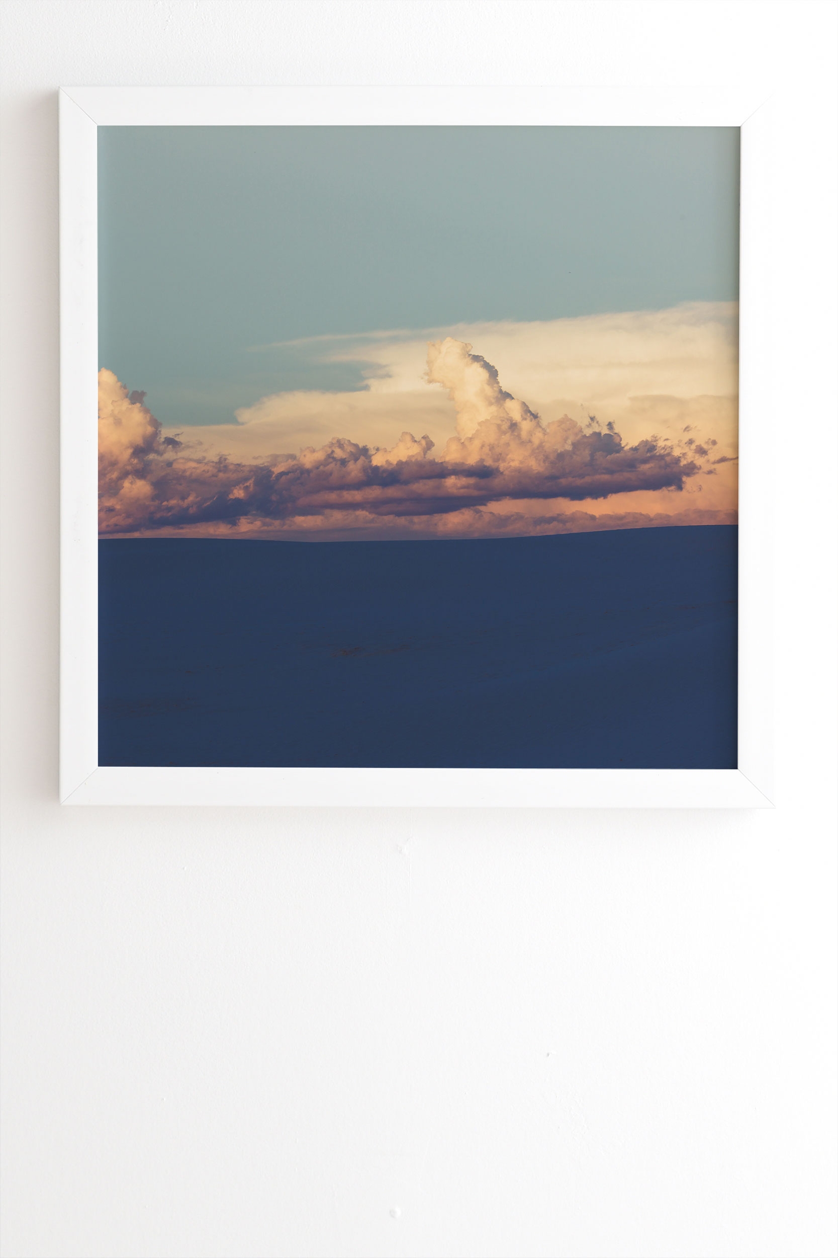 Desert Lullaby by Ann Hudec - Framed Wall Art Basic White 12" x 12" - Image 1