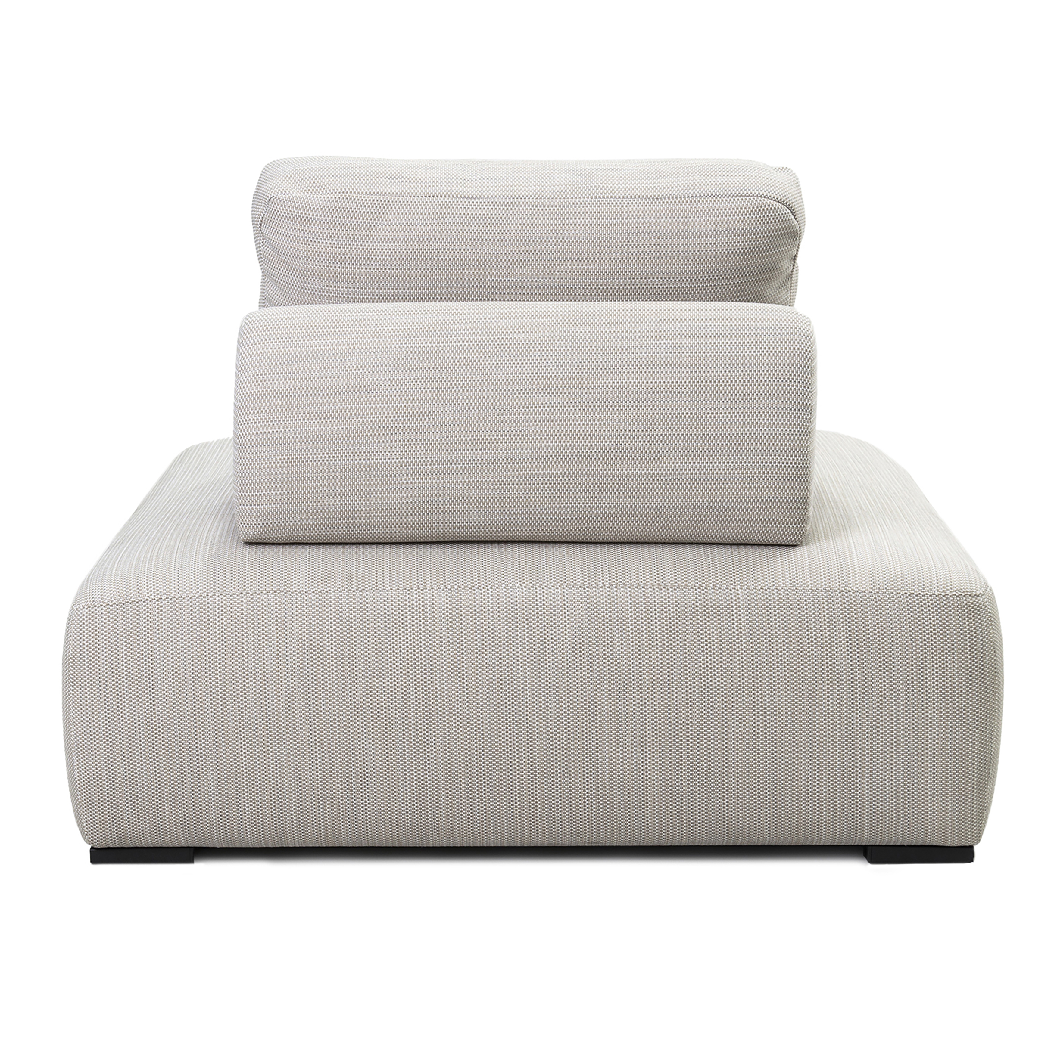 Nico Outdoor Square Lounge Chair Light Gray - Image 4