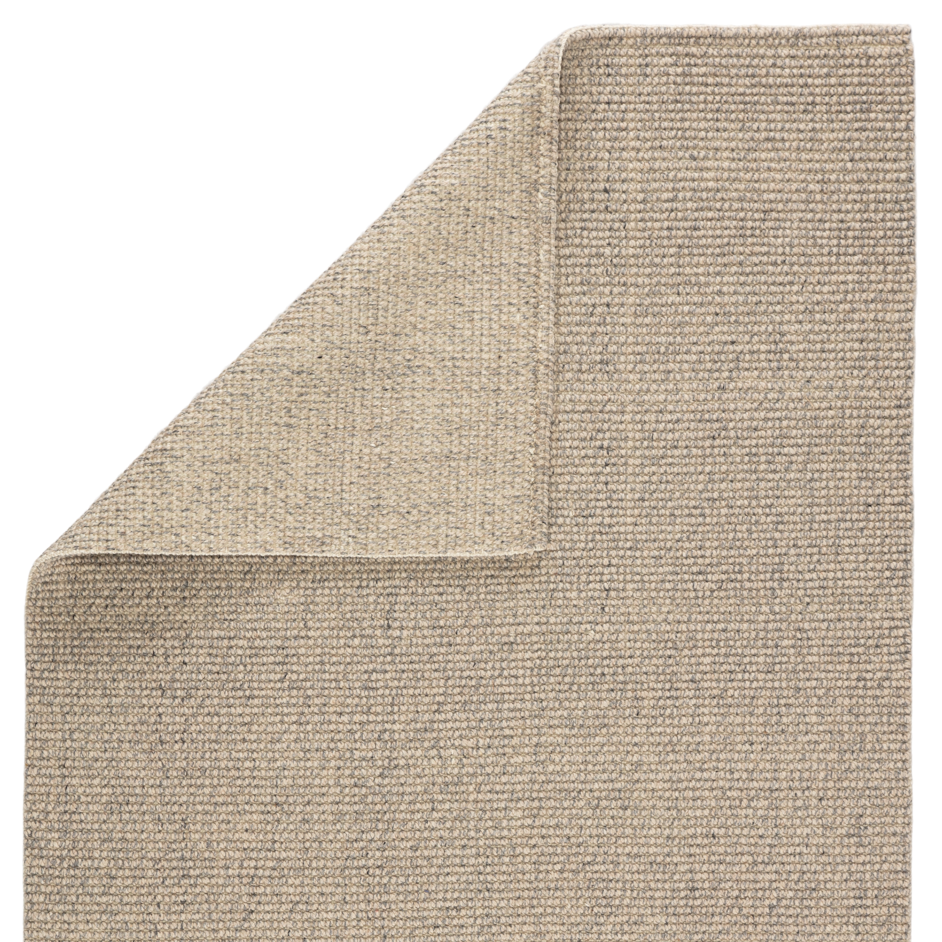 Chael Natural Solid Gray/ Beige Area Rug (9'X12') - Image 2