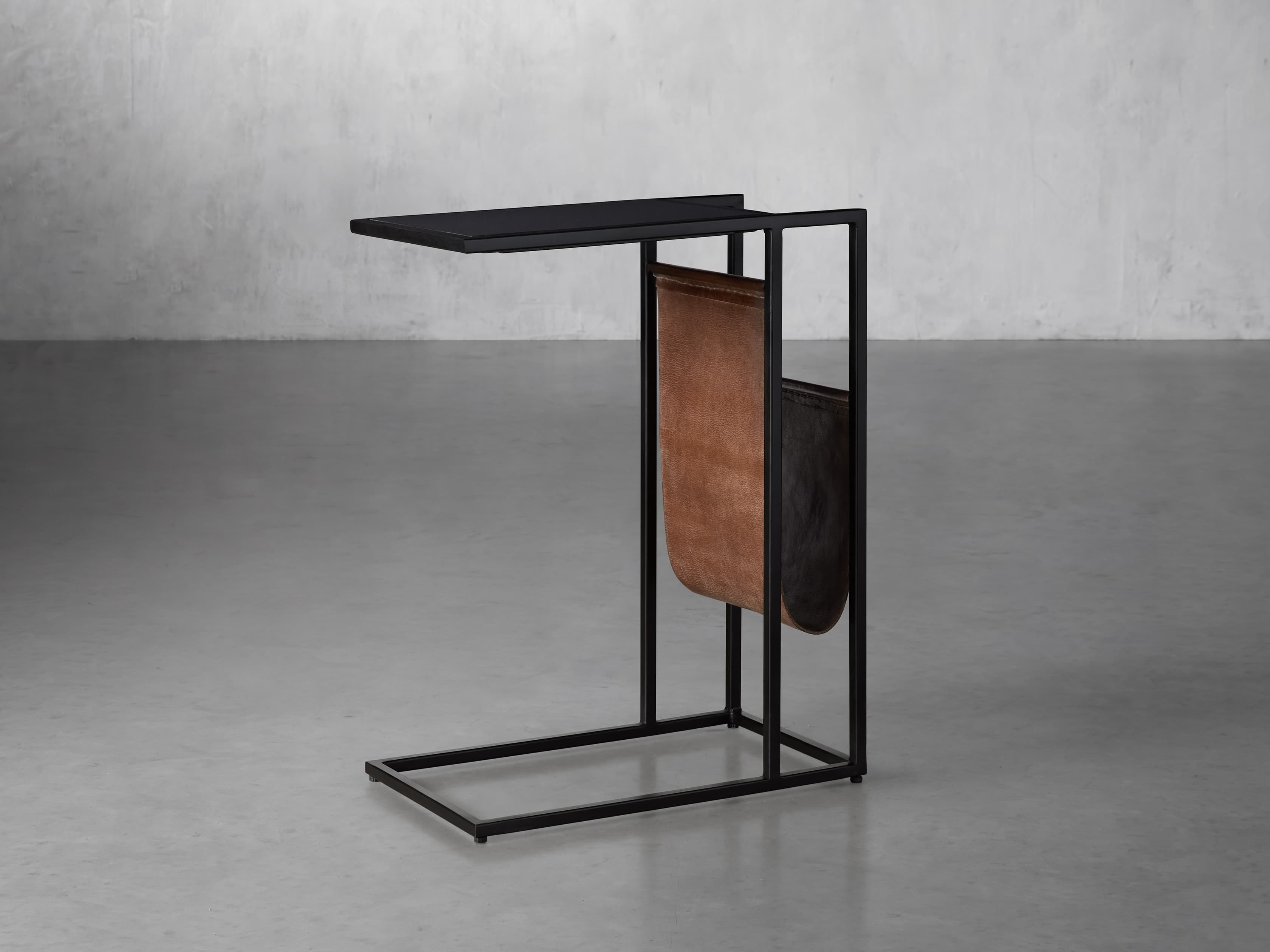 Kyler Sling C Table in Metal Black  Granite - Image 0