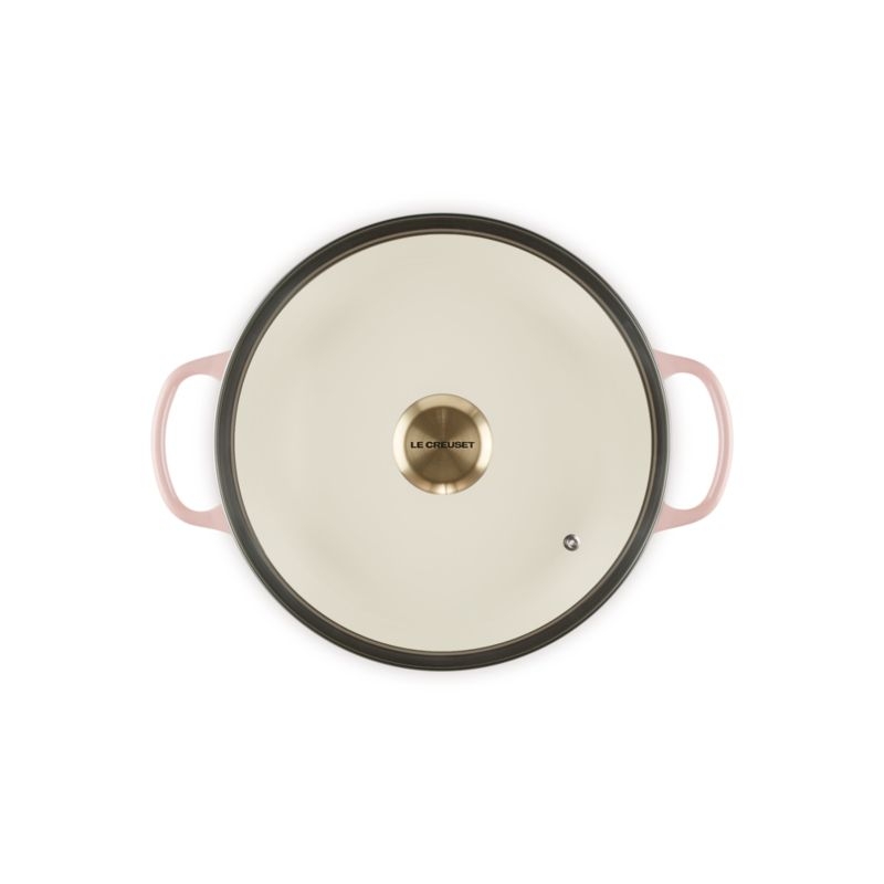 Le Creuset ® 2.25-Qt. Peche Enameled Cast Iron Braiser with Glass Lid - Image 2