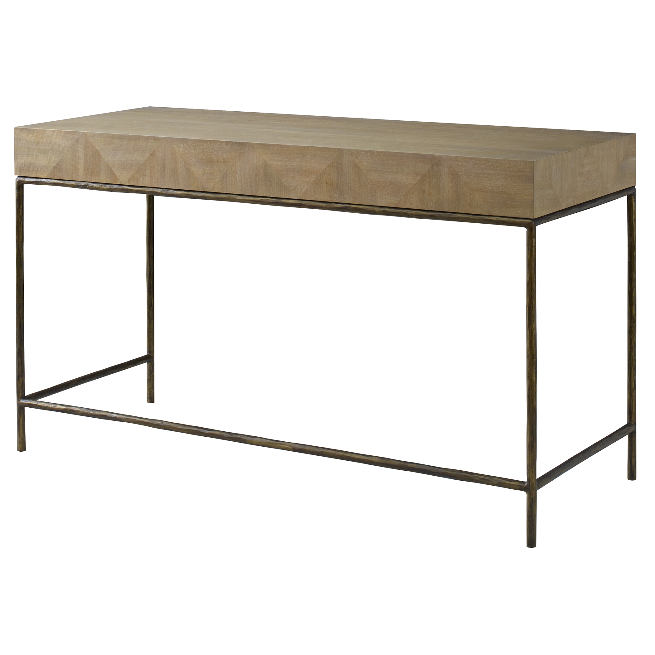 Aristotle Natuiral Wood Modern Desk - Image 6