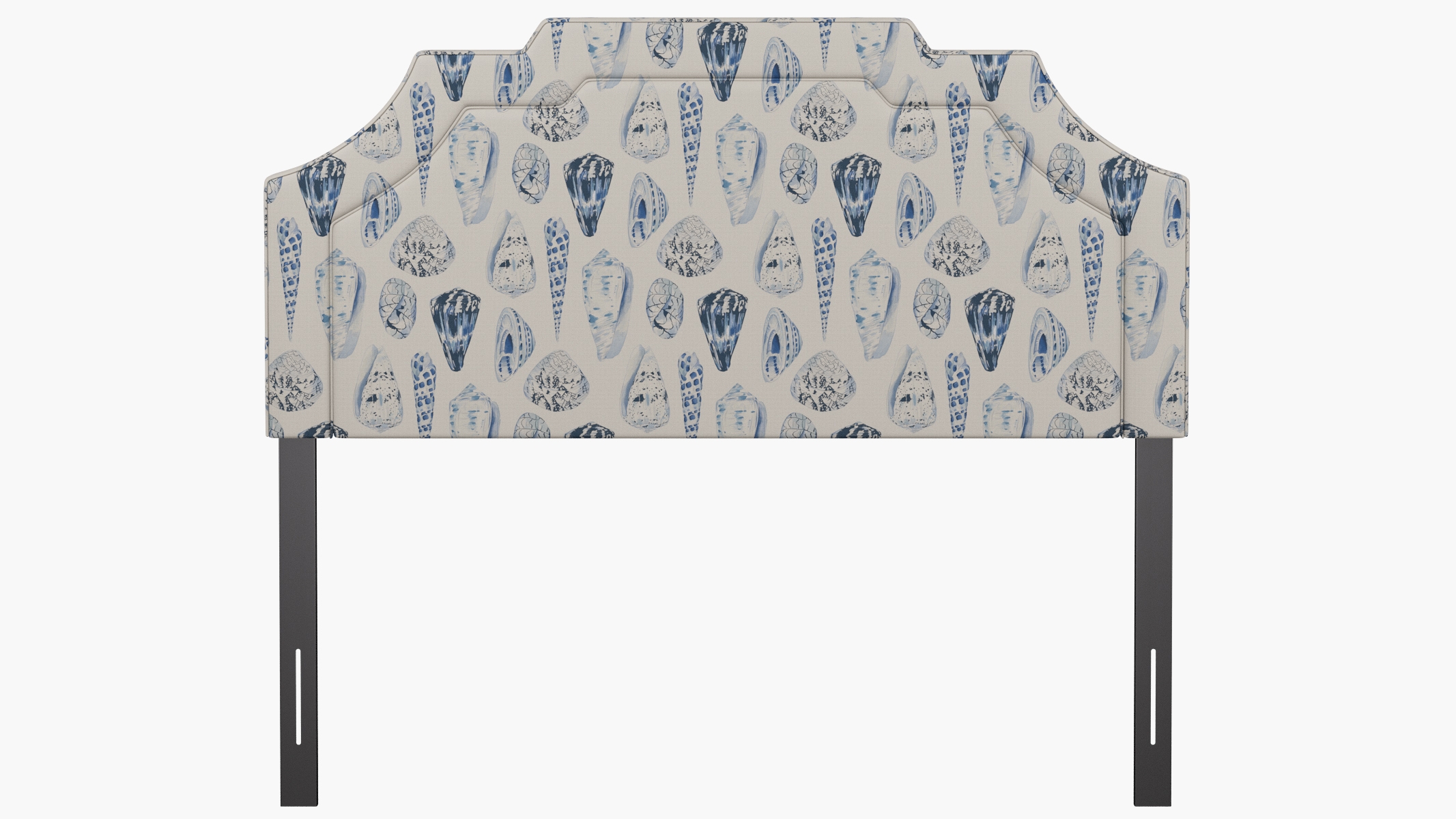 Art Deco Headboard, Porcelain Coquina, Queen - Image 1