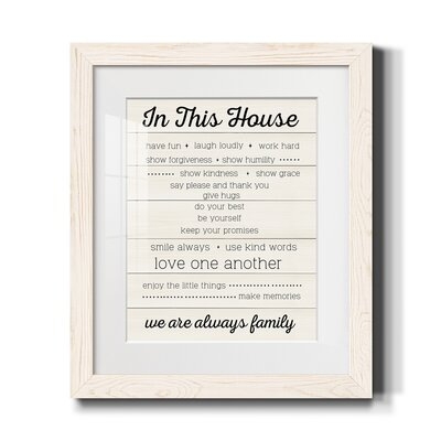 In This House-Premium Framed Print - Ready To Hang - Image 0