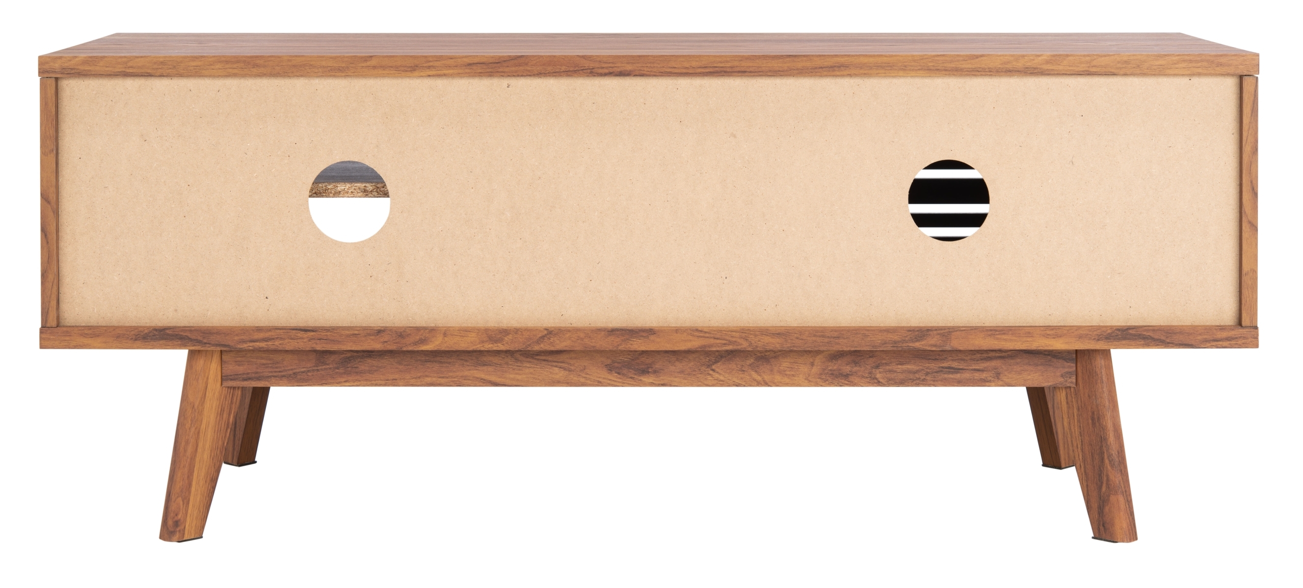 Aurelio 1 Shelf Media Stand - Walnut - Safavieh - Image 5