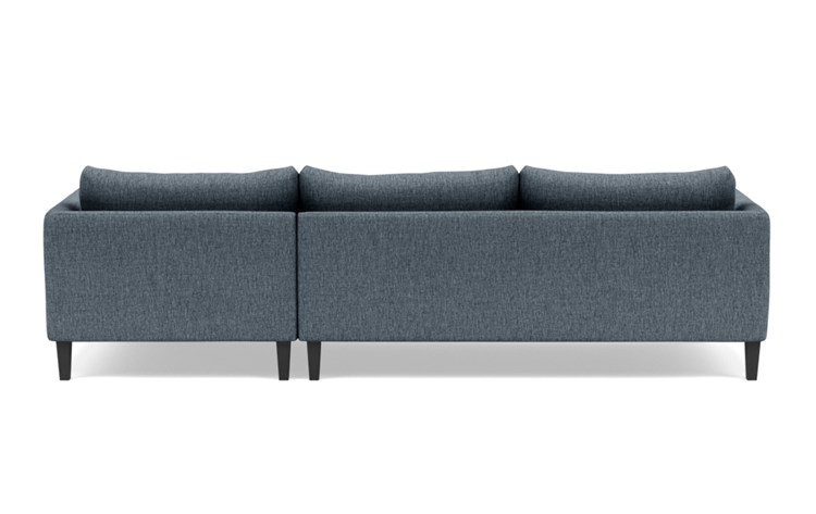 Owens Right Sectional with Blue Rain Fabric, extended chaise, and Painted Black legs - Image 3