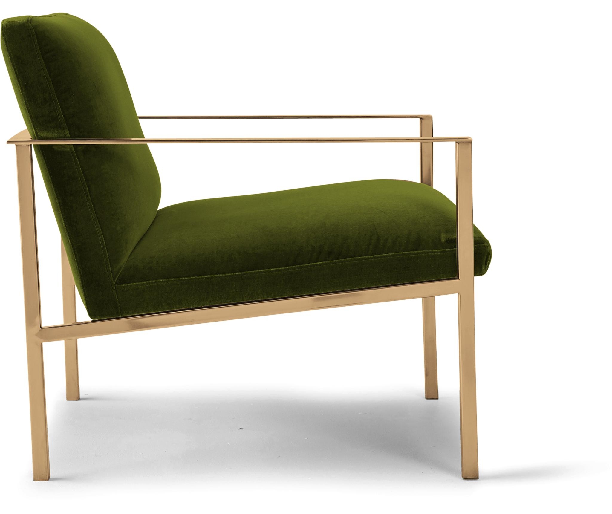 Green Orla Mid Century Modern Accent Chair - Royale Apple - Image 2