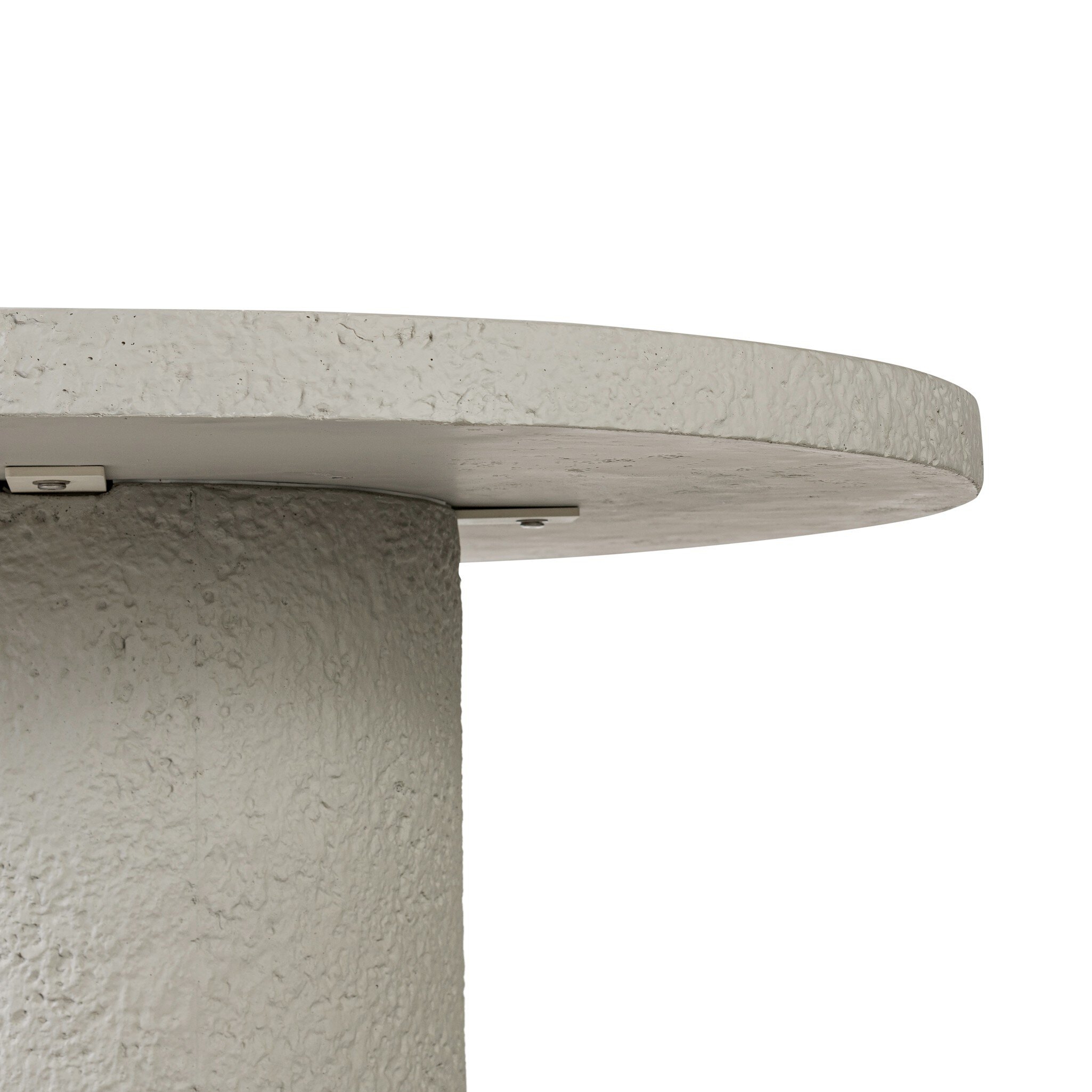 Otero Outdoor Round Dining Table - Matte Stone - Image 7