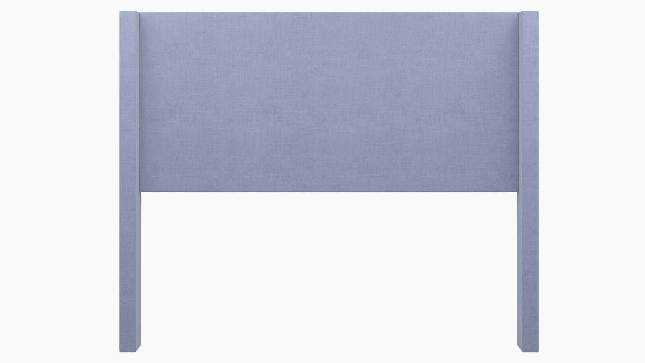 Modern Wingback Headboard, Denim Everyday Linen, Queen - Image 1