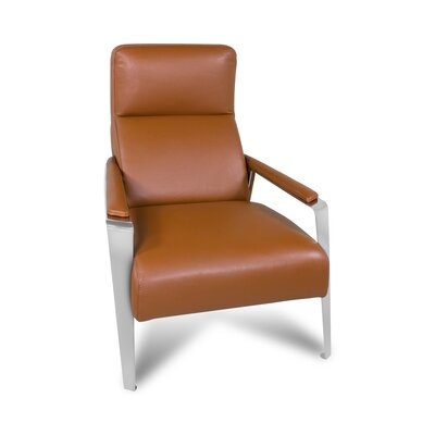 Mary-Grace 31" W Top Grain Leather Armchair - Image 0