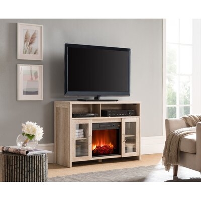 Troiano TV Stand for TVs up to 50" with Electric Fireplace Included - Image 0