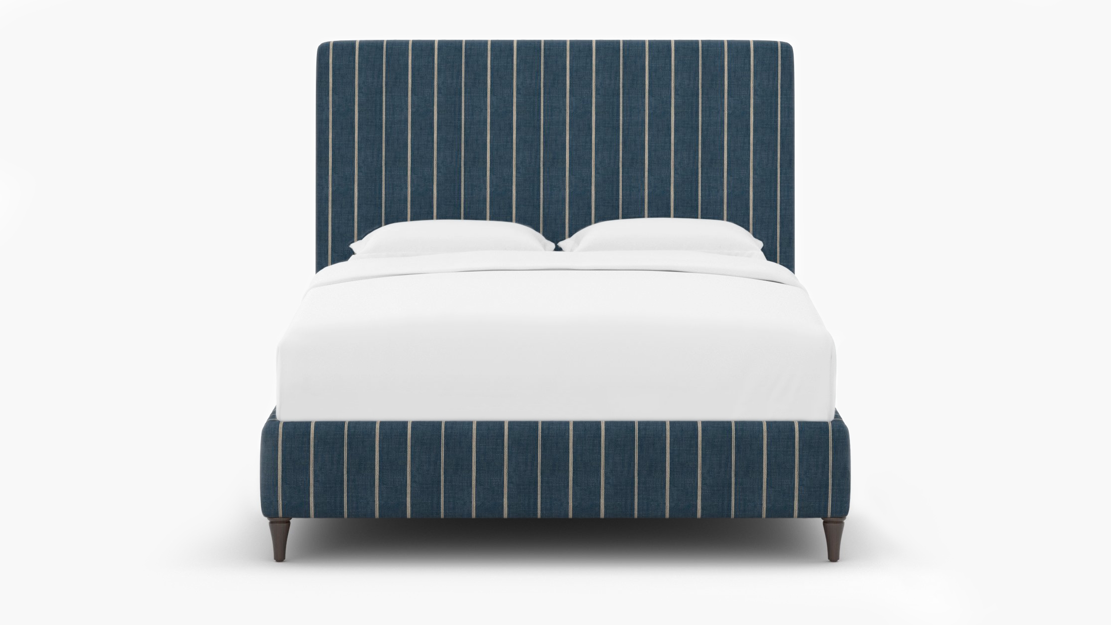 Classic Bed, Indigo Felix, Espresso Decorative Tapered Leg, King - Image 0