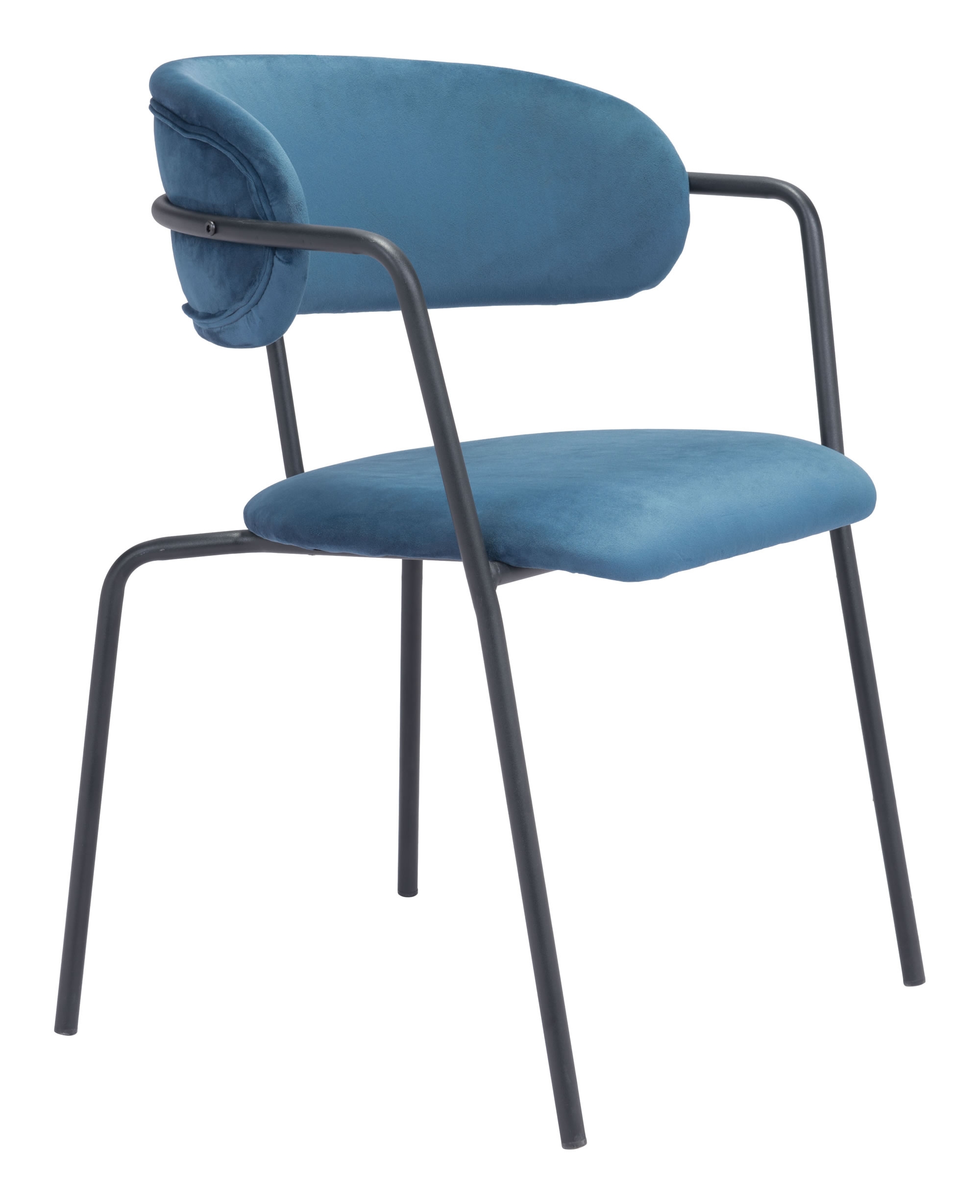 Emrys Dining Chair (Set of 2) Blue & Black - Image 0