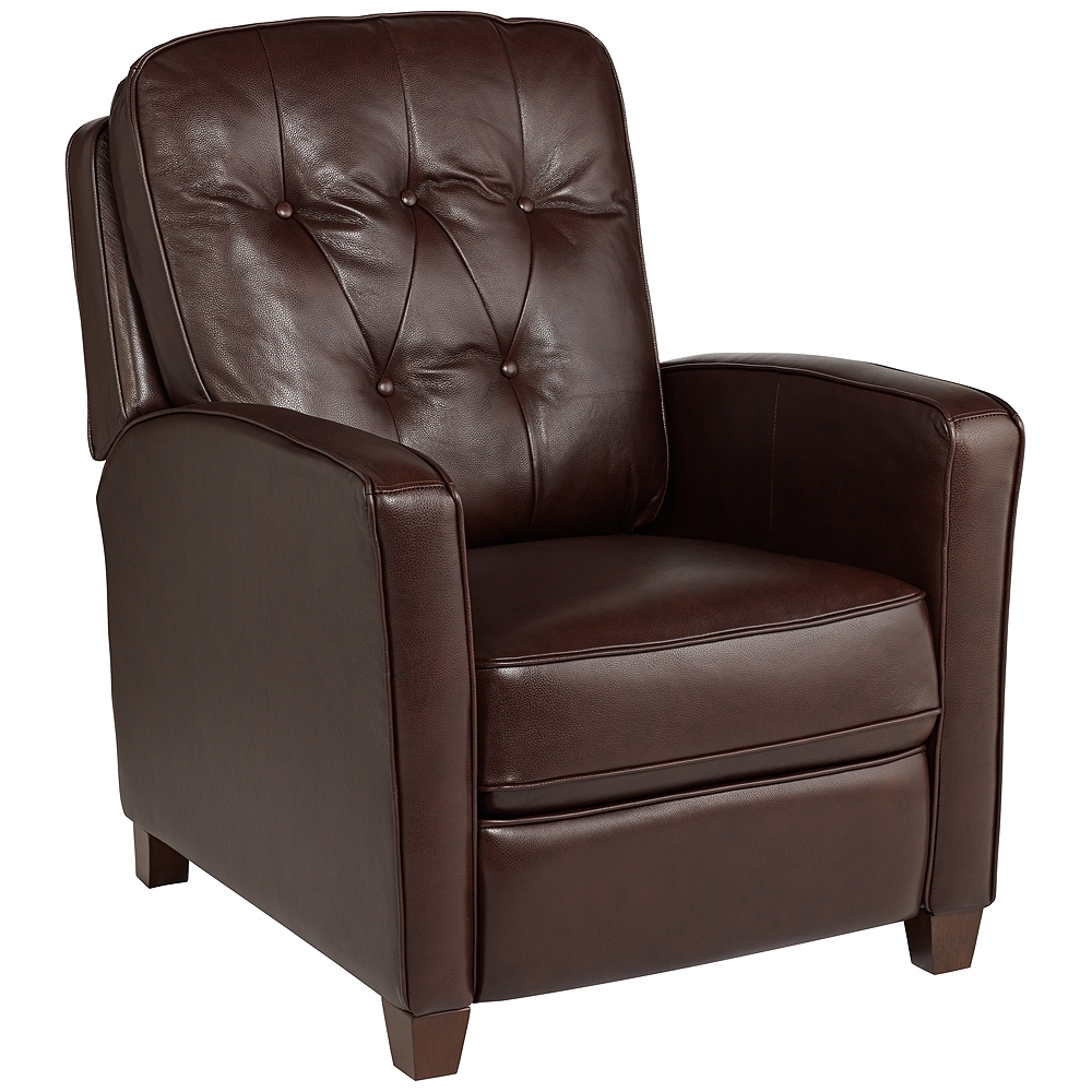 Elm Lane Benedict Livorno Chocolate Leather 3-Way Recliner Chair - Image 0