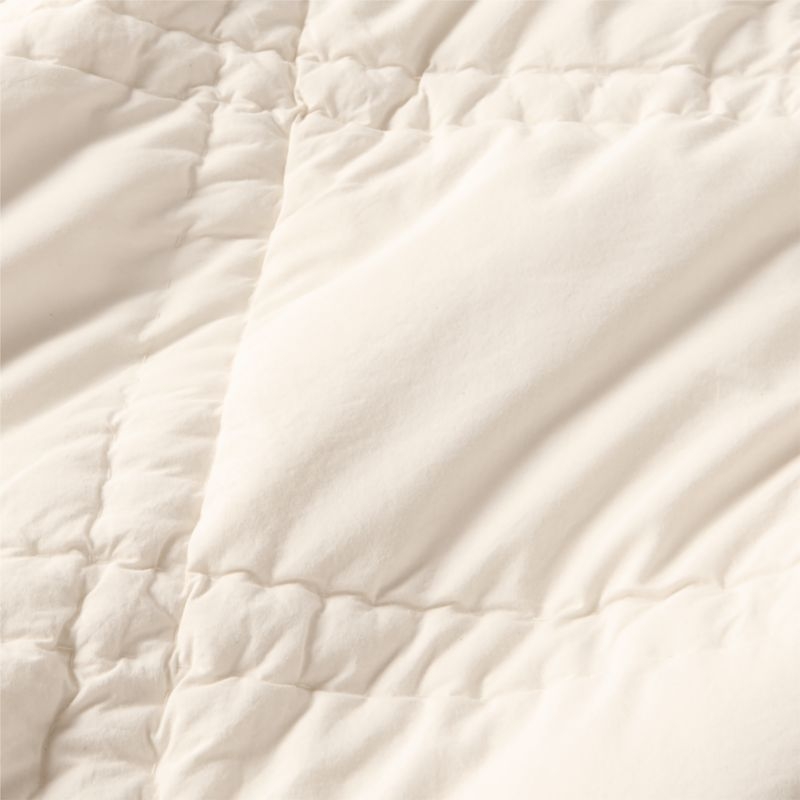 Favorite Washed Organic Cotton Percale Undyed King Comforter - Image 1