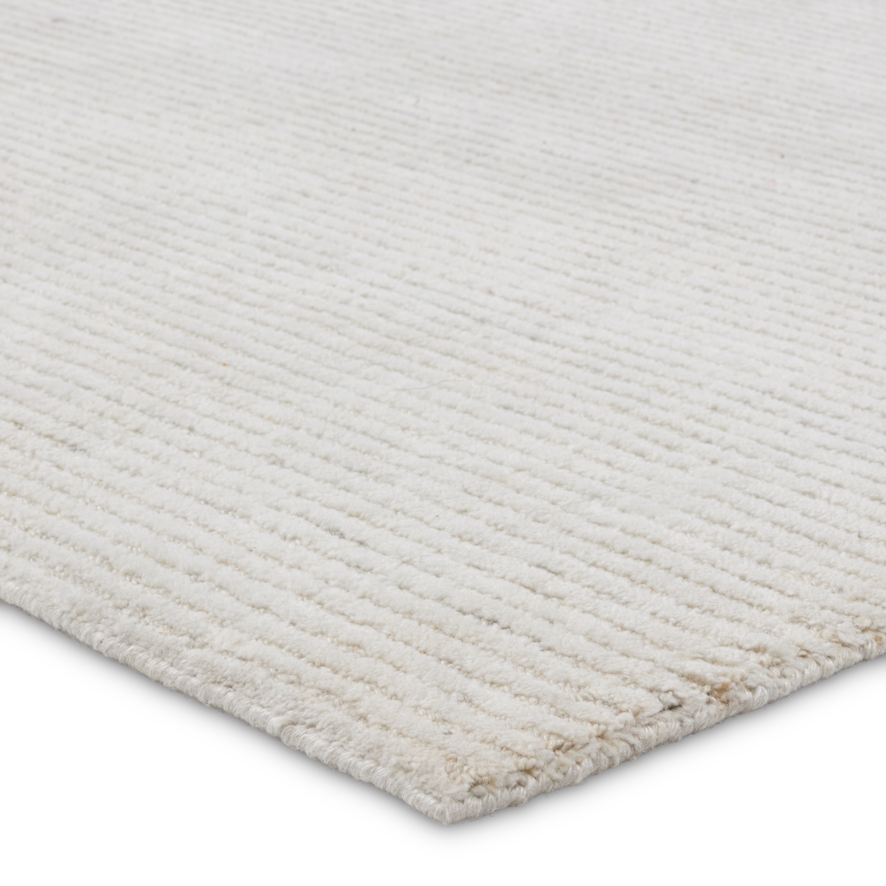 Mona Handmade Indoor/Outdoor Solid Ivory Area Rug (5'X8') - Image 1