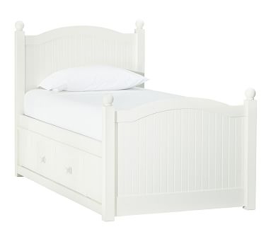 Catalina Storage Bed, Twin, Simply White, Flat Rate - Image 0