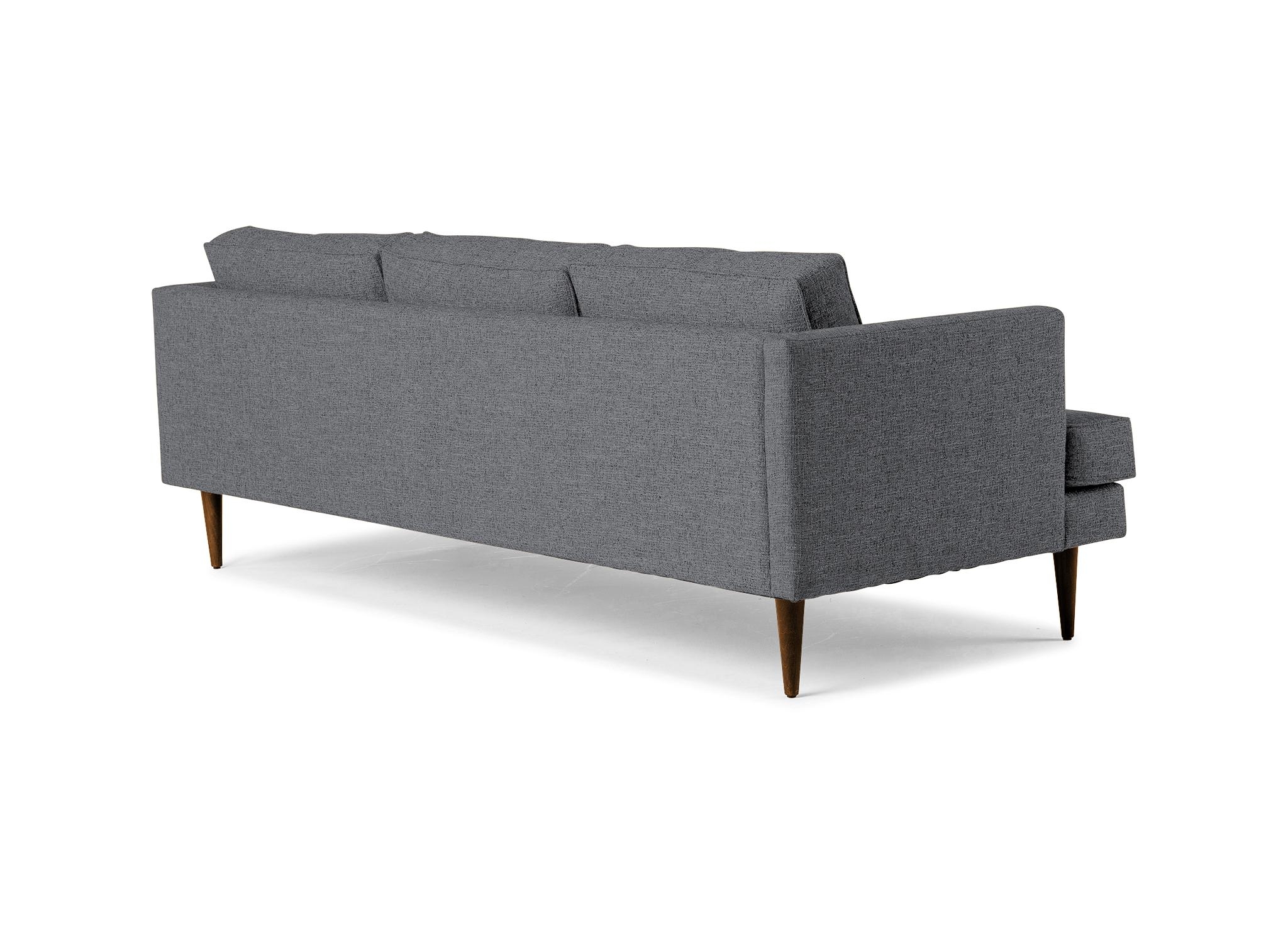 Gray Preston Mid Century Modern Grand Sofa - Essence Ash - Mocha - Image 3