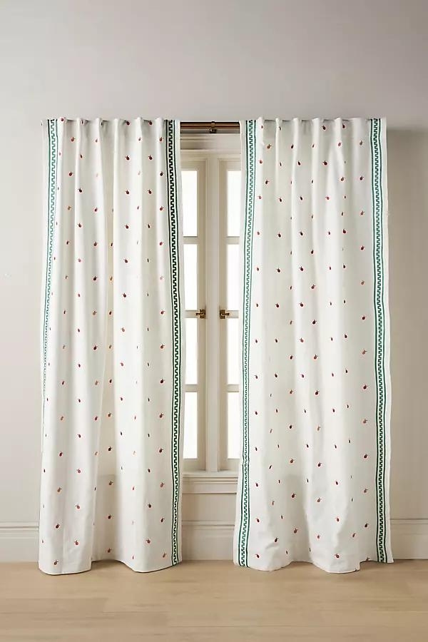 Icon Cotton Embroidered Curtain - Image 0