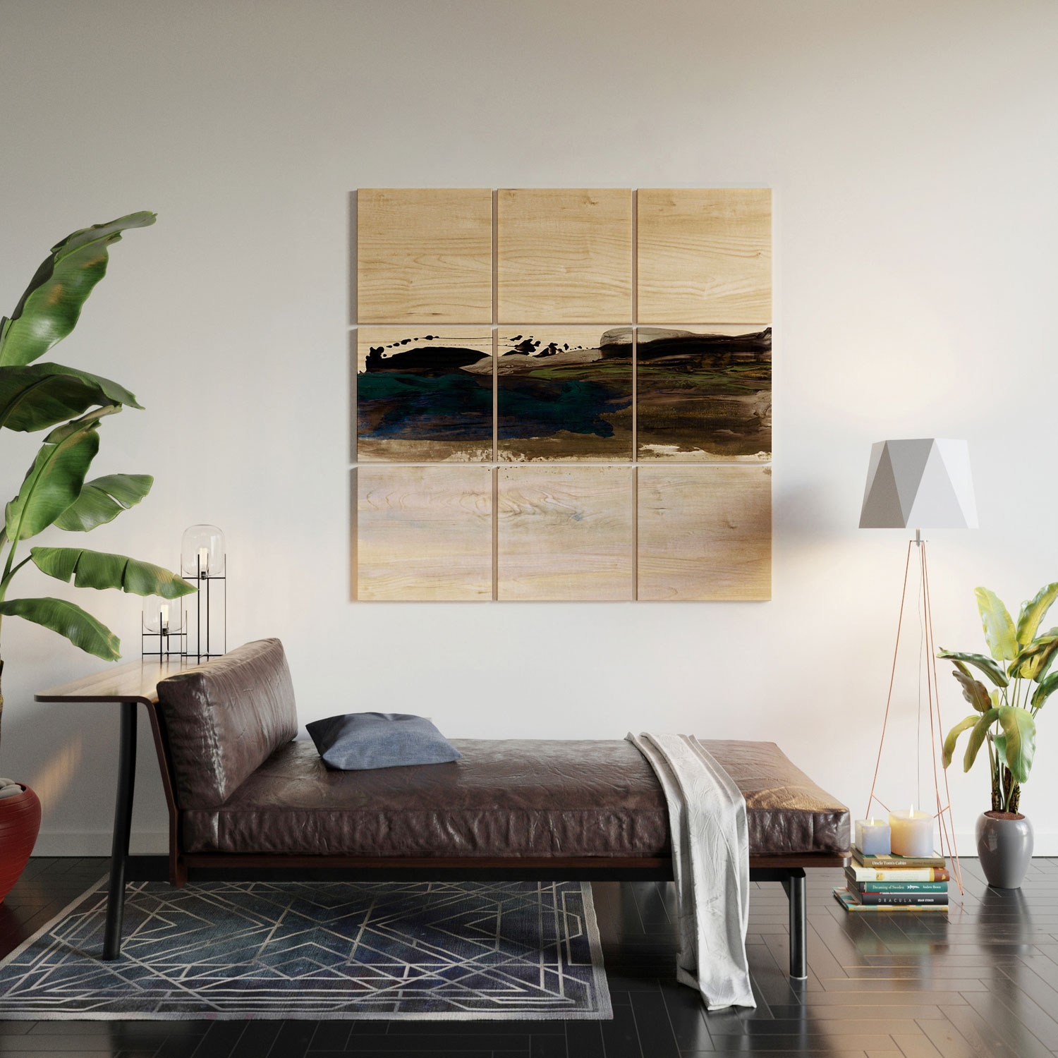 Soulscape 02 by Iris Lehnhardt - Wood Wall Mural5' x 5' (Nine 20" wood Squares) - Image 0