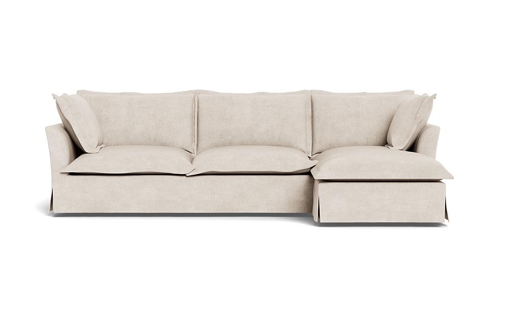 Skylar Slipcovered Right Chaise Sectional - Image 0