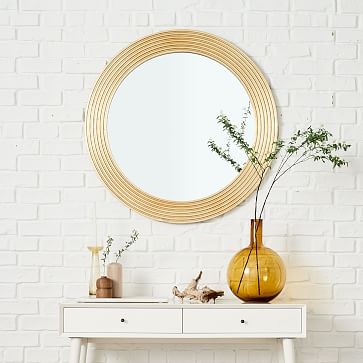 Nile Mirror, Round, Gold - Image 0