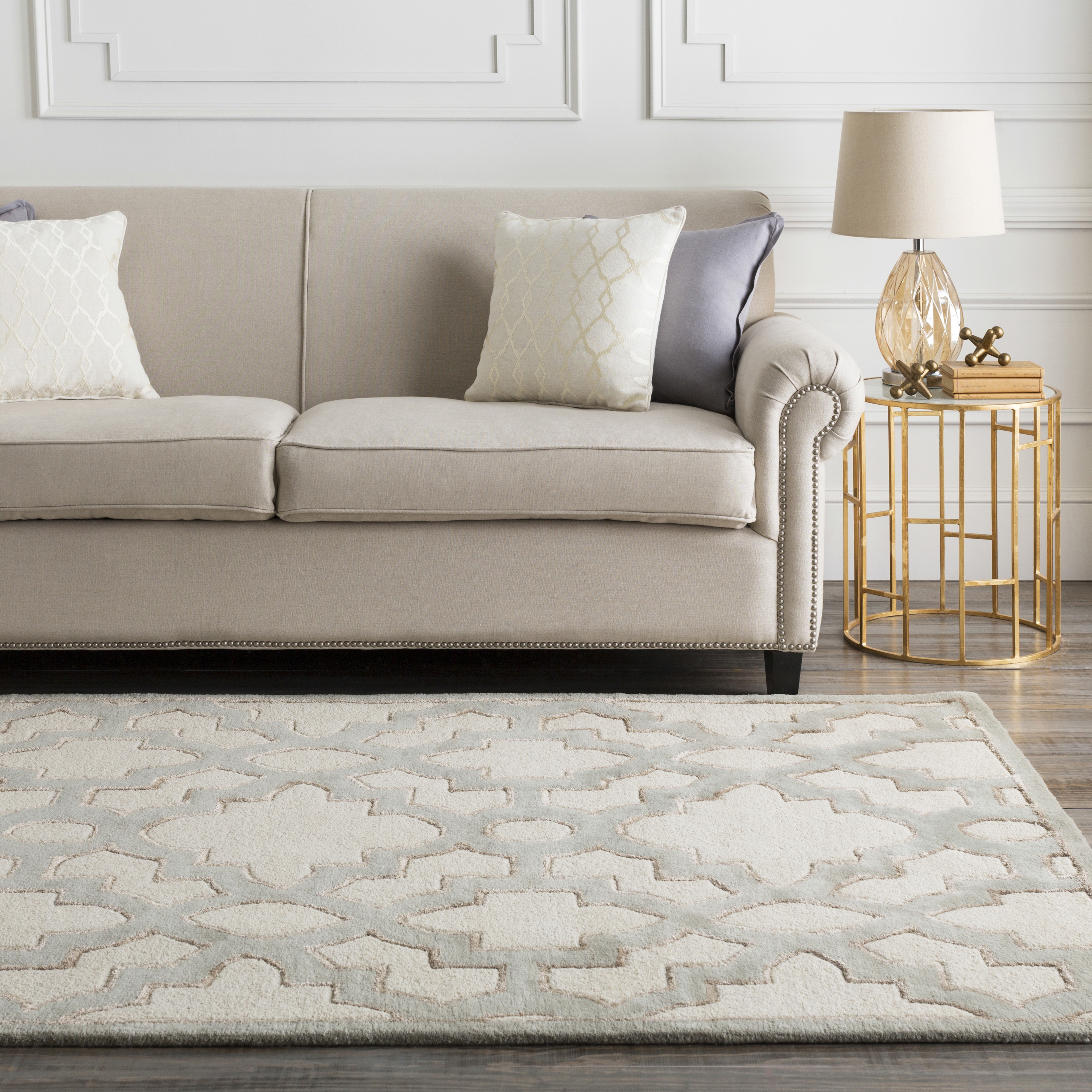 Modern Classics Beige Indoor 2'6" x 8' Handmade Rug - Image 1