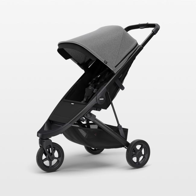 Thule Spring Grey Mélange Compact City Newborn Stroller - Image 0