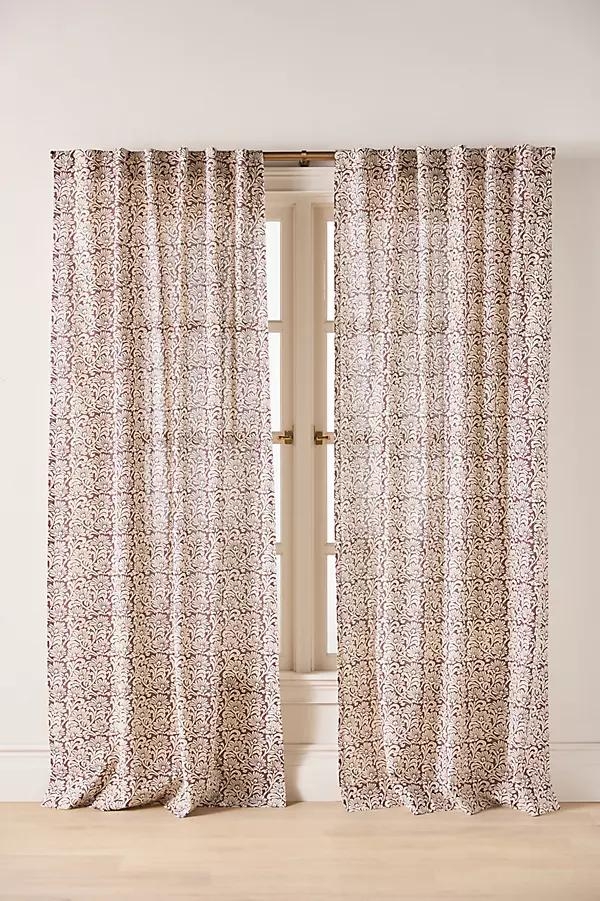 Kari Printed Cotton Floral Curtain - Image 0