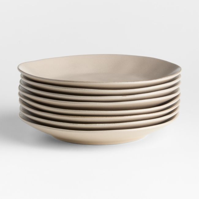 Marin Sand Stoneware Dinner Plates, Set of 8 - Image 0