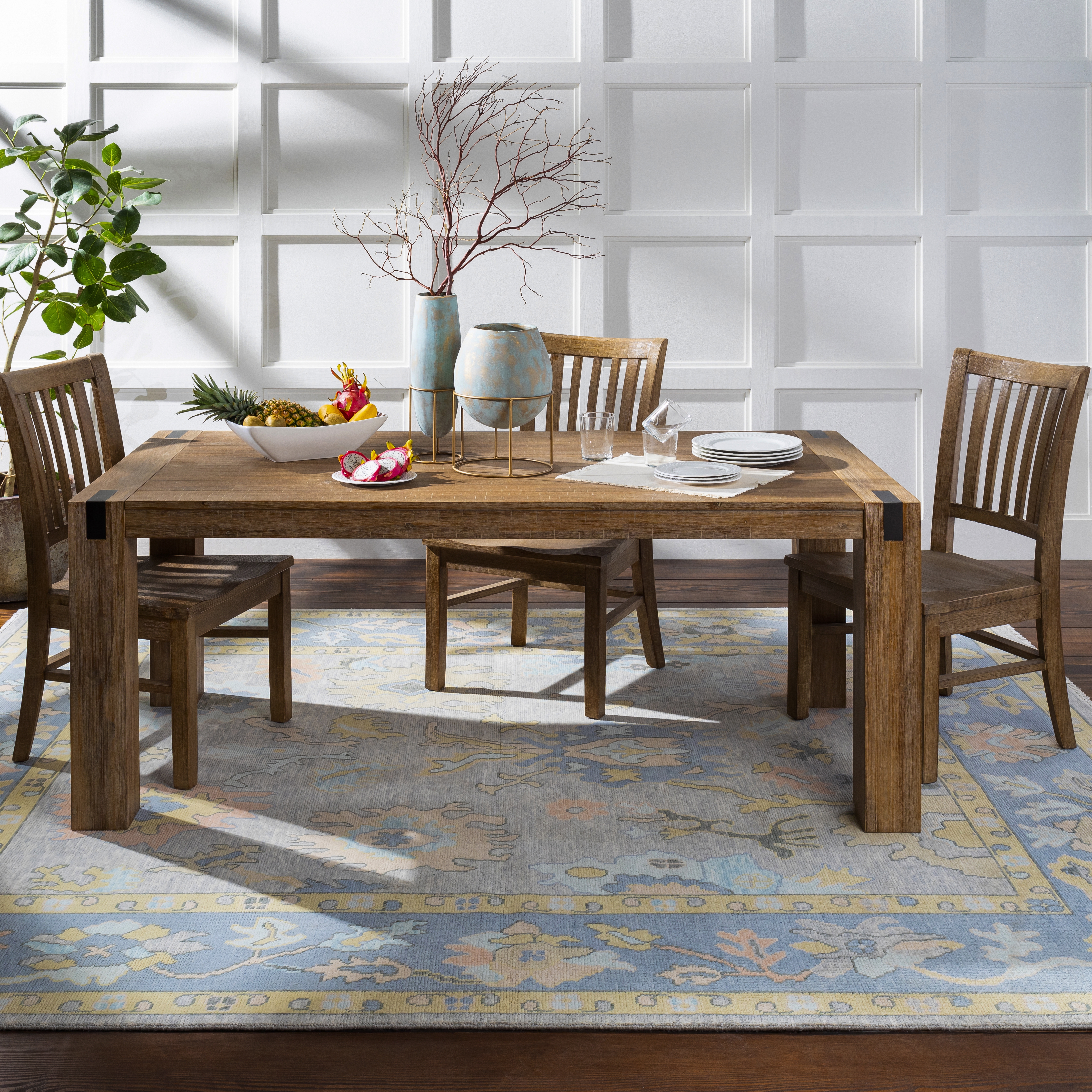 Ushak Beige Indoor 8'10" x 12' Handmade Rug - Image 1