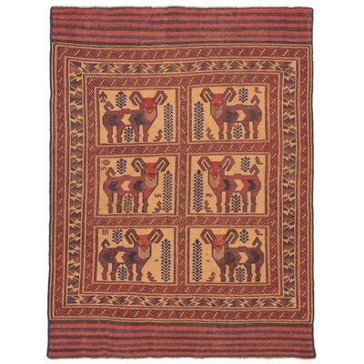 Hand Woven Shiravan Red Wool Sumak 6'7" X 8'10" - Image 0