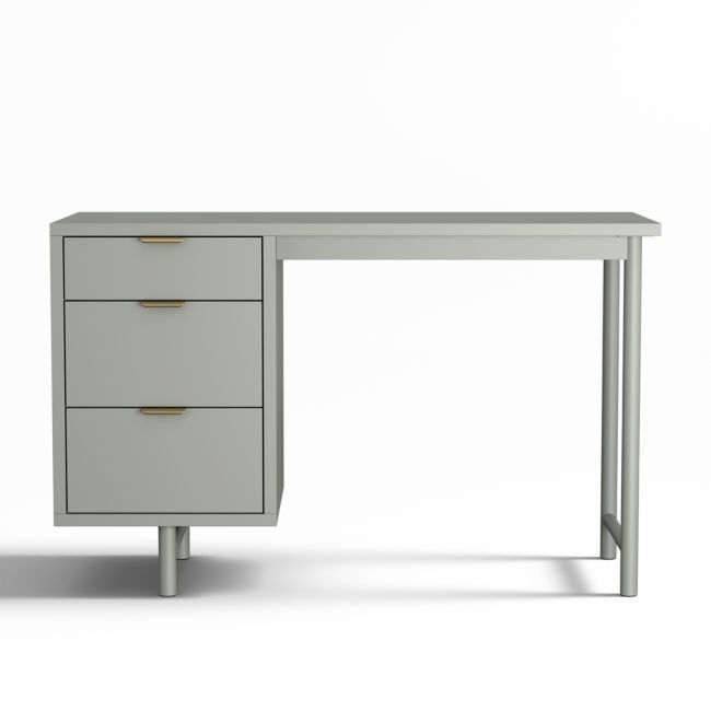 Classic Laurel Green Wood 3- Drawer Kids Desk - Image 0