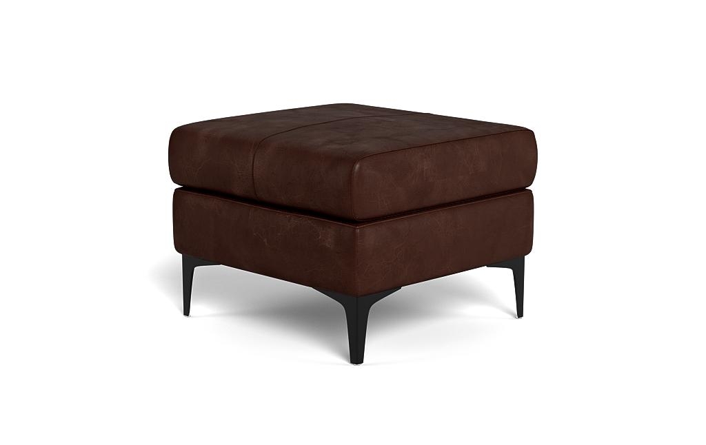 Asher Leather Ottoman  - Image 2