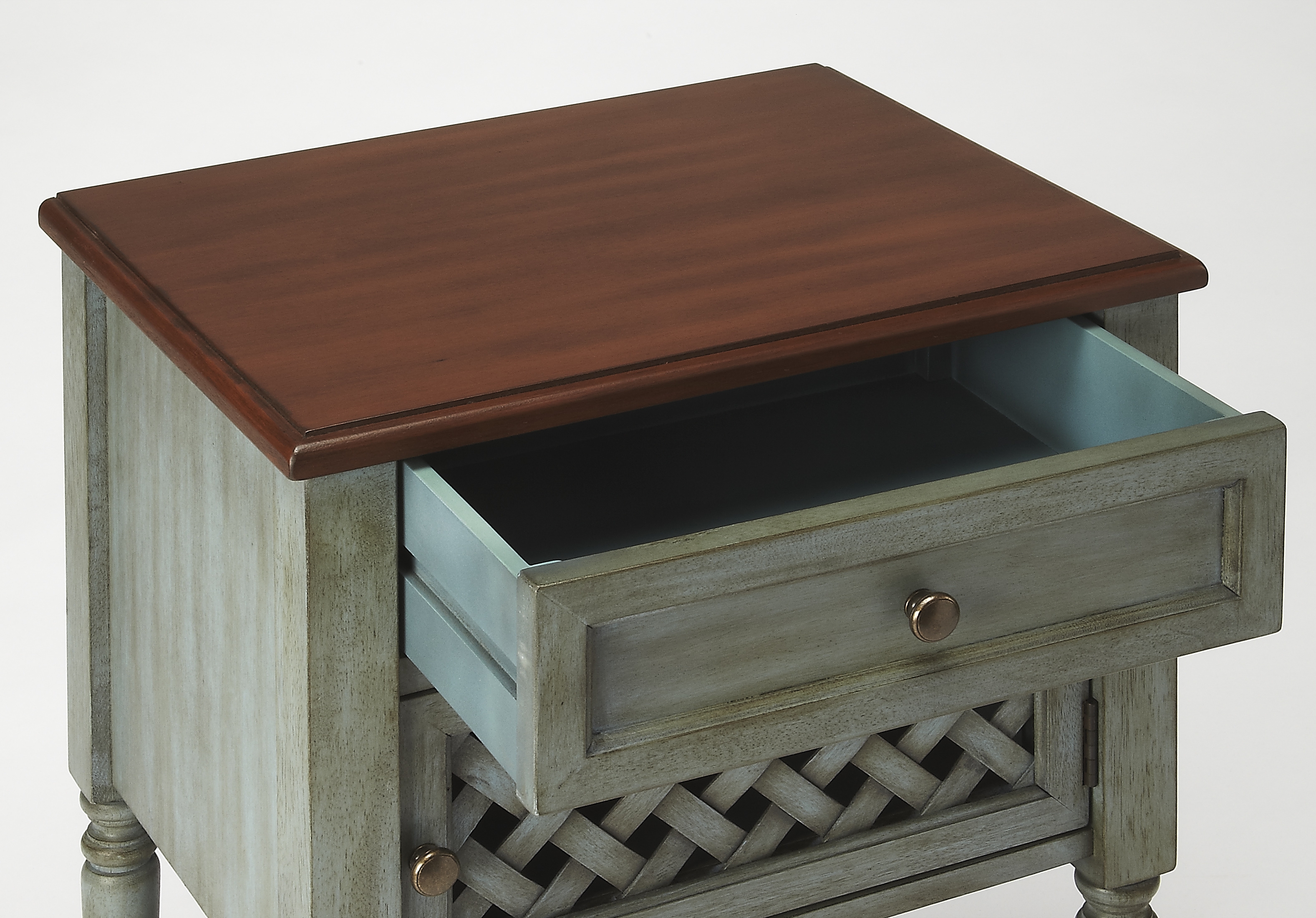 Chadway Rustic Green End Table - Image 1