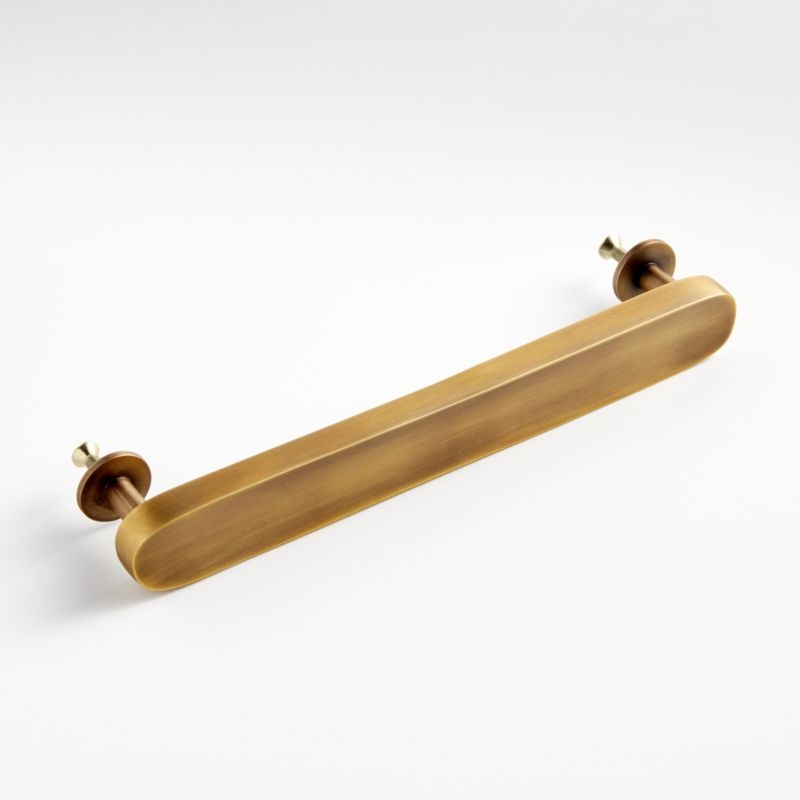 Oval 3" Antique Brass Bar Pull - Image 5