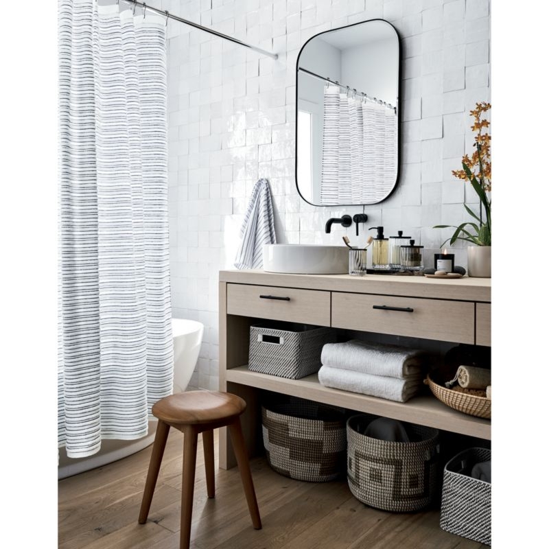 Dedra Organic Cotton Shower Curtain - Image 1