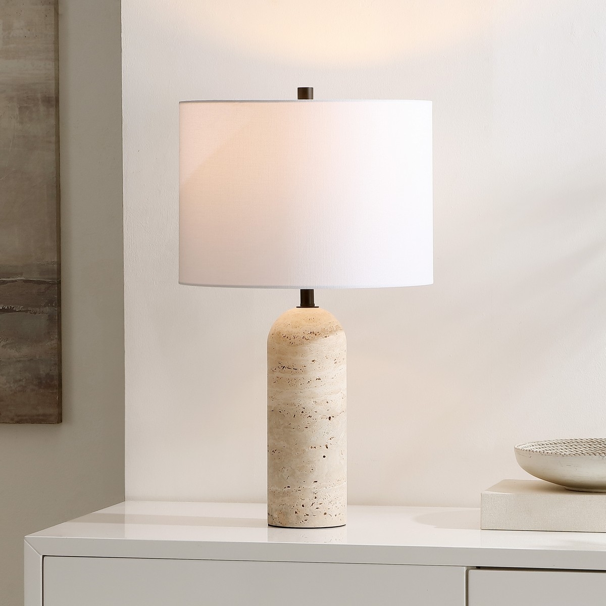 Jolene 24 Inch Table Lamp - Ivory - Image 2