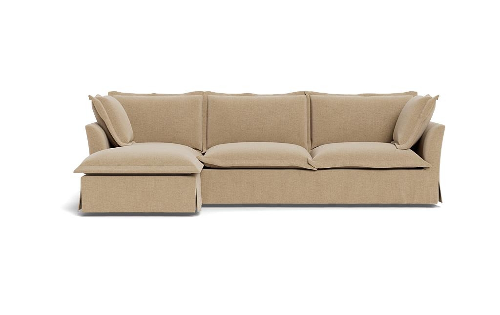 Skylar Slipcovered Left Chaise Sectional - Image 0