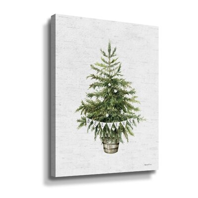 Believe Christmas Tree Gallery Wrapped Floater-Framed Canvas - Image 0