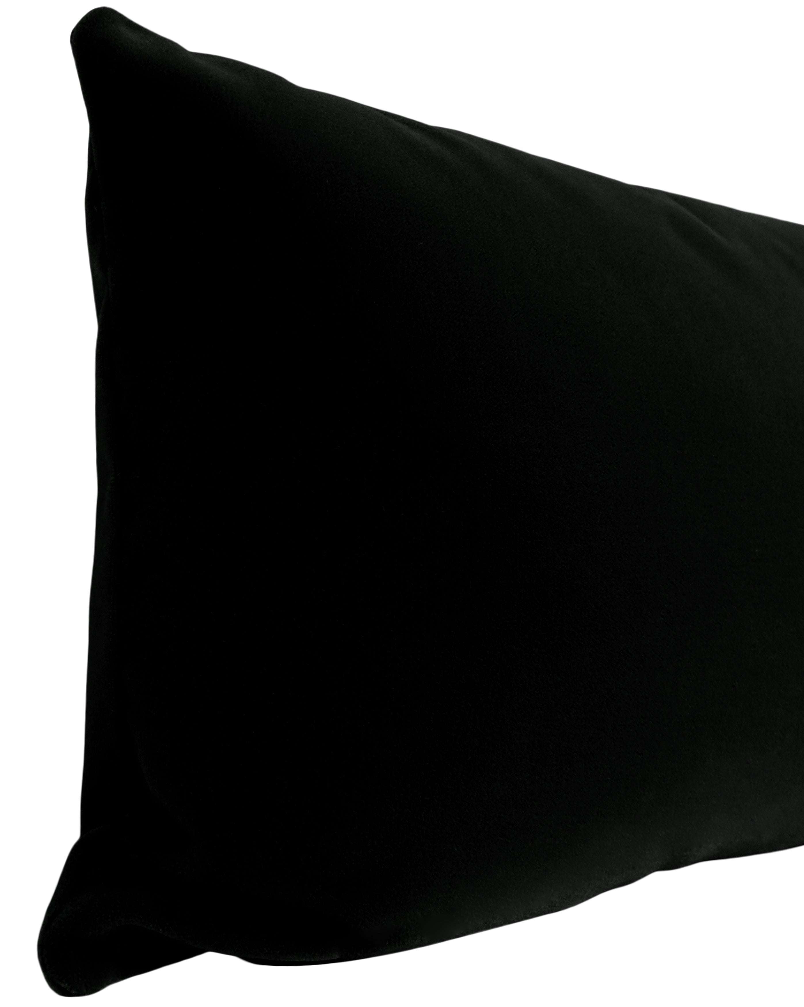 THE XL LUMBAR :: MOHAIR VELVET // CAVIAR - BY THE YARD - Image 3