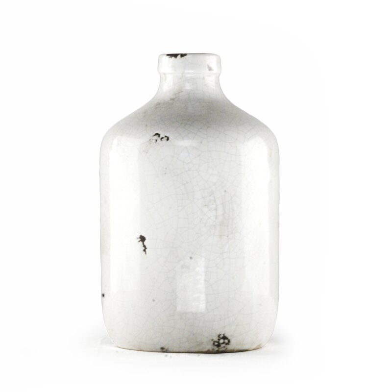 Zentique Pottery Decorative Bottle Size: Small - Image 0