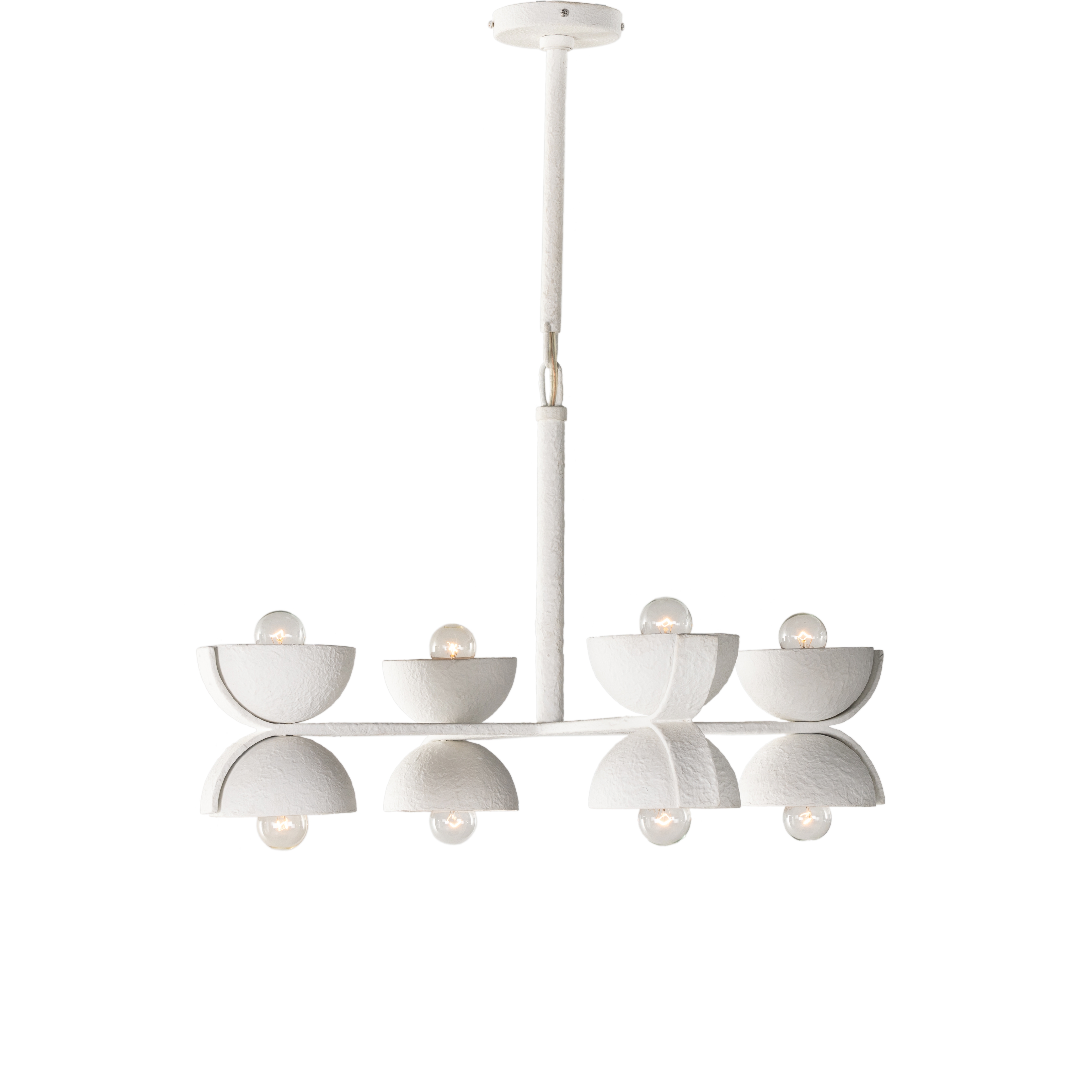 Santorini Chandelier - Matte White Plaster - Image 0